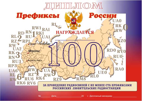 ПРЕФИКСЫ РОССИИ