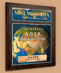 « 160 meters Asia » award