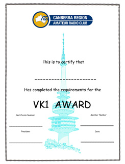 The VK1 Award