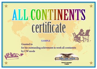 Диплом ALL CONTINENTS Certificate