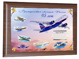 « 95 лет Гражданской авиации России » plaque