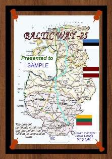 « BALTIC WAY - 25 » award