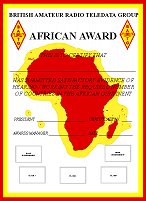Диплом BARTG African Award