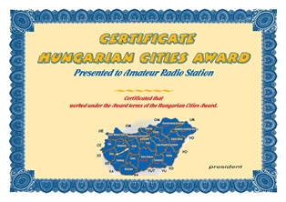 « Hungarian Cities Award » award