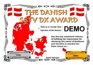 « DANISH DX SSTV AWARD » award