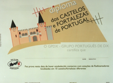 Диплом Замки и крепости Португалии (DFCP)