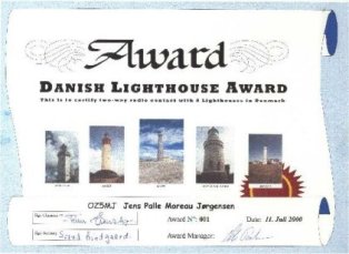« Danish Lighthouse Award 1» award