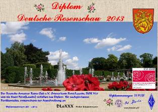 German Rose Exhibition 2013 award