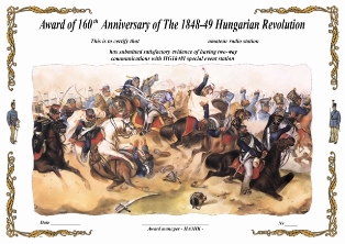 « 160th Anniversary of The 1848-49 Hungarian Revolution » award