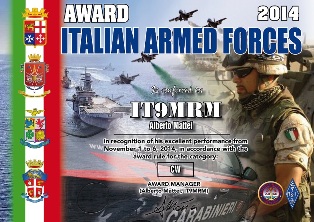 « Italian Armed Forces Award » award