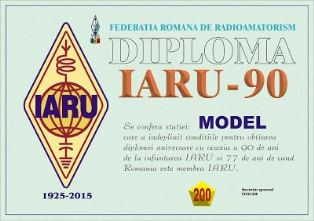 « IARU-90 » award