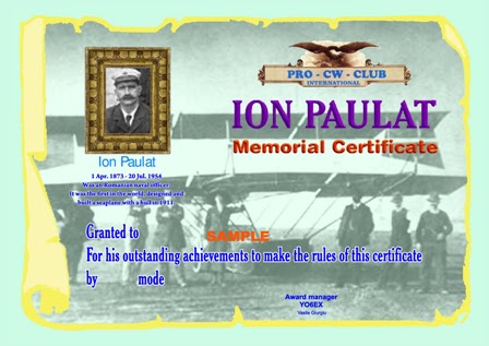 Ion Paulat Memorial award