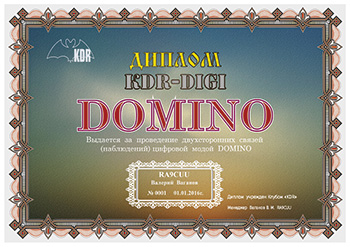 «KDR DIGI Domino» award