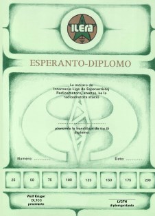 « Esperanto Diploma » award