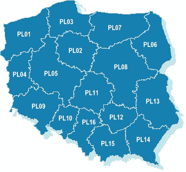 карта воеводств Польши
