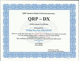 «QRP DX» award