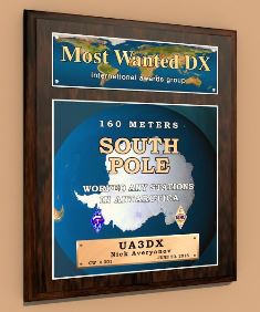« South Pole 160 Meters » award