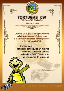 « Tortugas CW 2016 » award