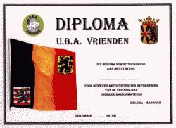 Диплом « U.B.A. Vrienden »