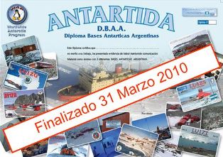 « Worked Argentine Antarctic Bases » award (не выдается)