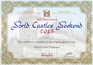 « World Castles Weekend 2015 » award