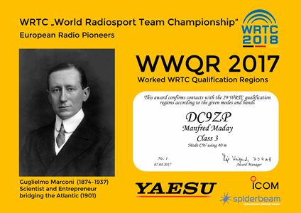 «WWQR-2017» award